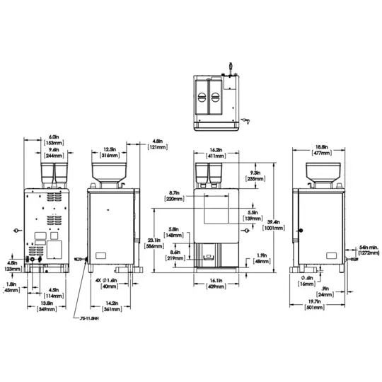 Bunn Sure Immersion Bean to Cup Touchscreen Brewer (Coffee only) - Image 8