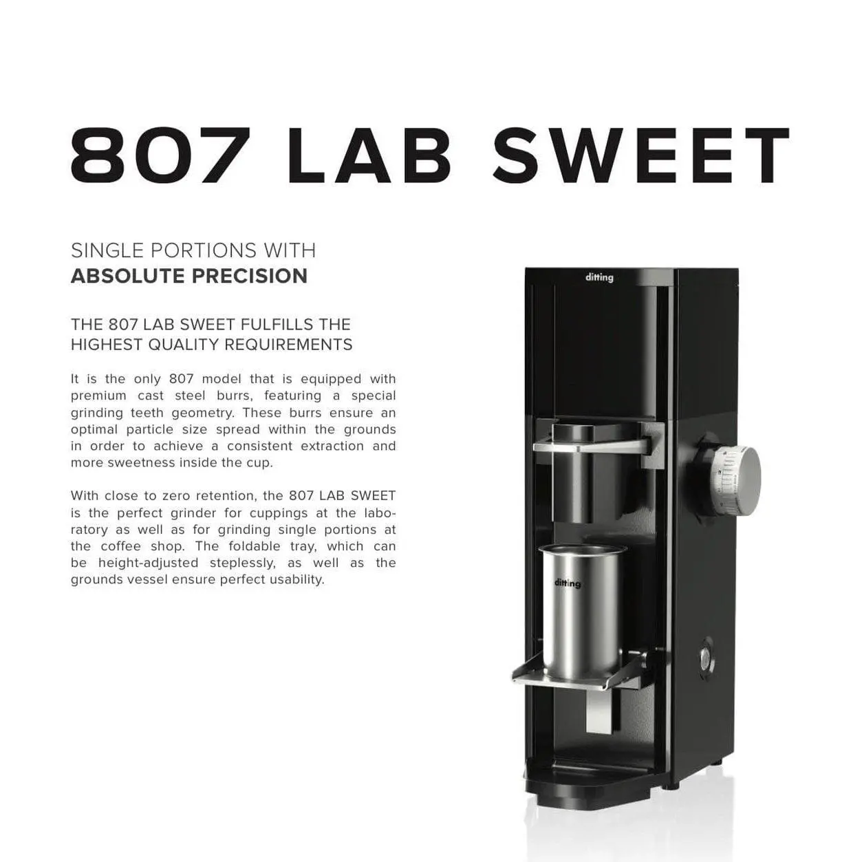 Ditting 807 Lab Sweet Coffee Grinder - Image 7